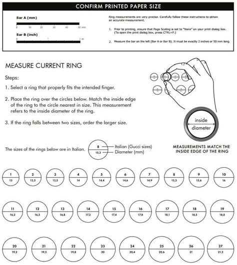 gucci r ring|Gucci ring size chart.